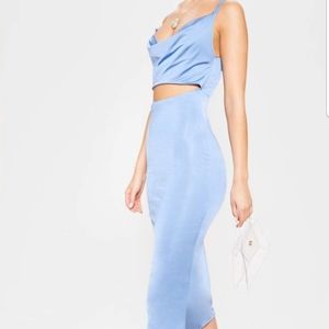 PrettyLittleThing Slinky Cut Out Dress